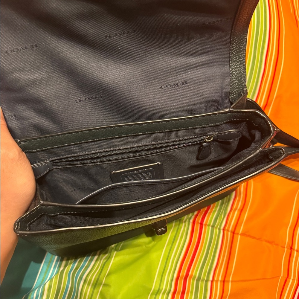Coach Cassie Elegant Black Crossbody Bag Dark Pine Green - Picture 7 of 11